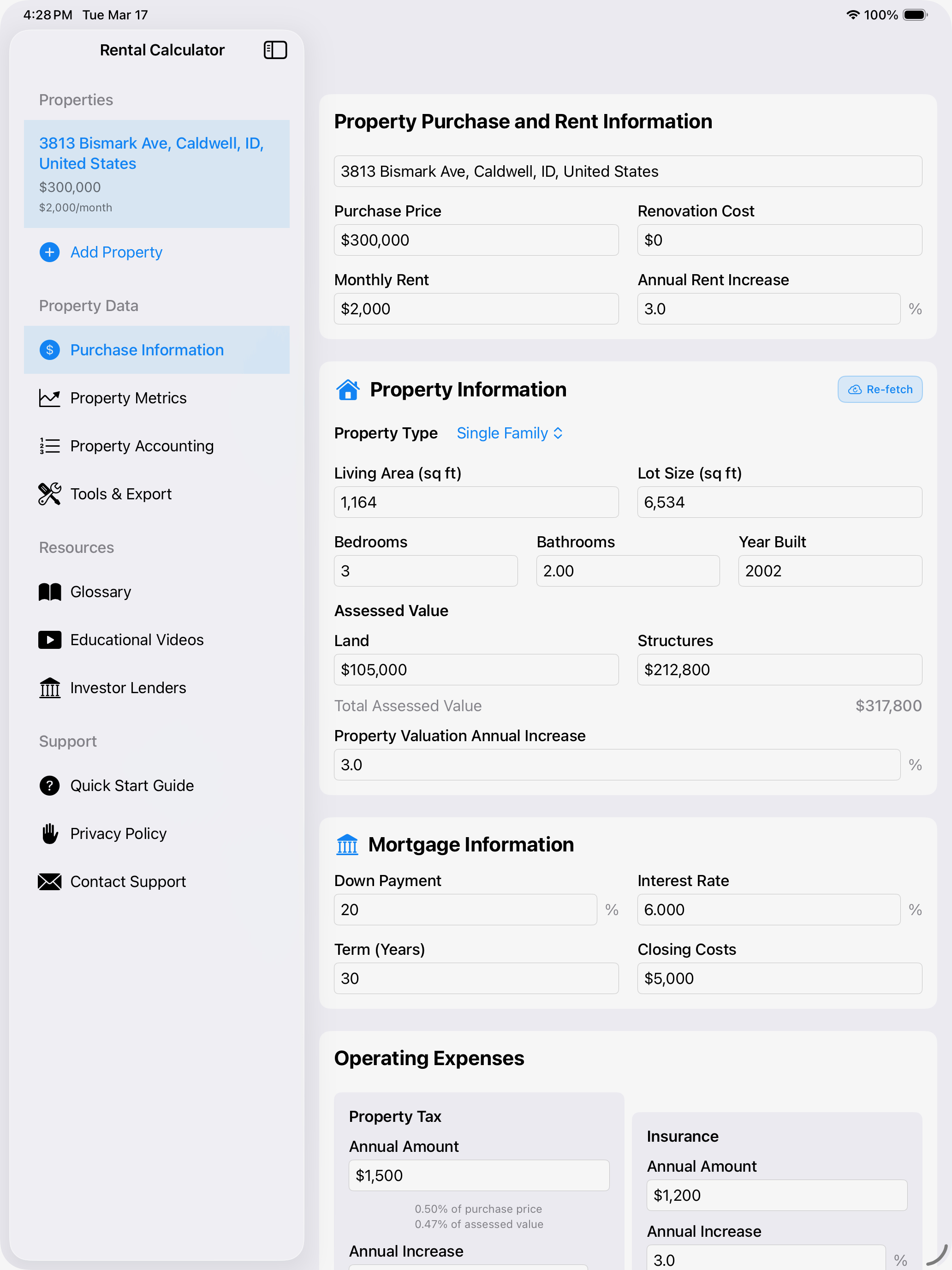 Operating Expenses – iPad